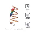 thumbnail image 3 of NVAAV Natural Colorful Bead Parrot Toy Rope Bungee Perch for Small Medium Parrot (43 inch Length), 3 of 6