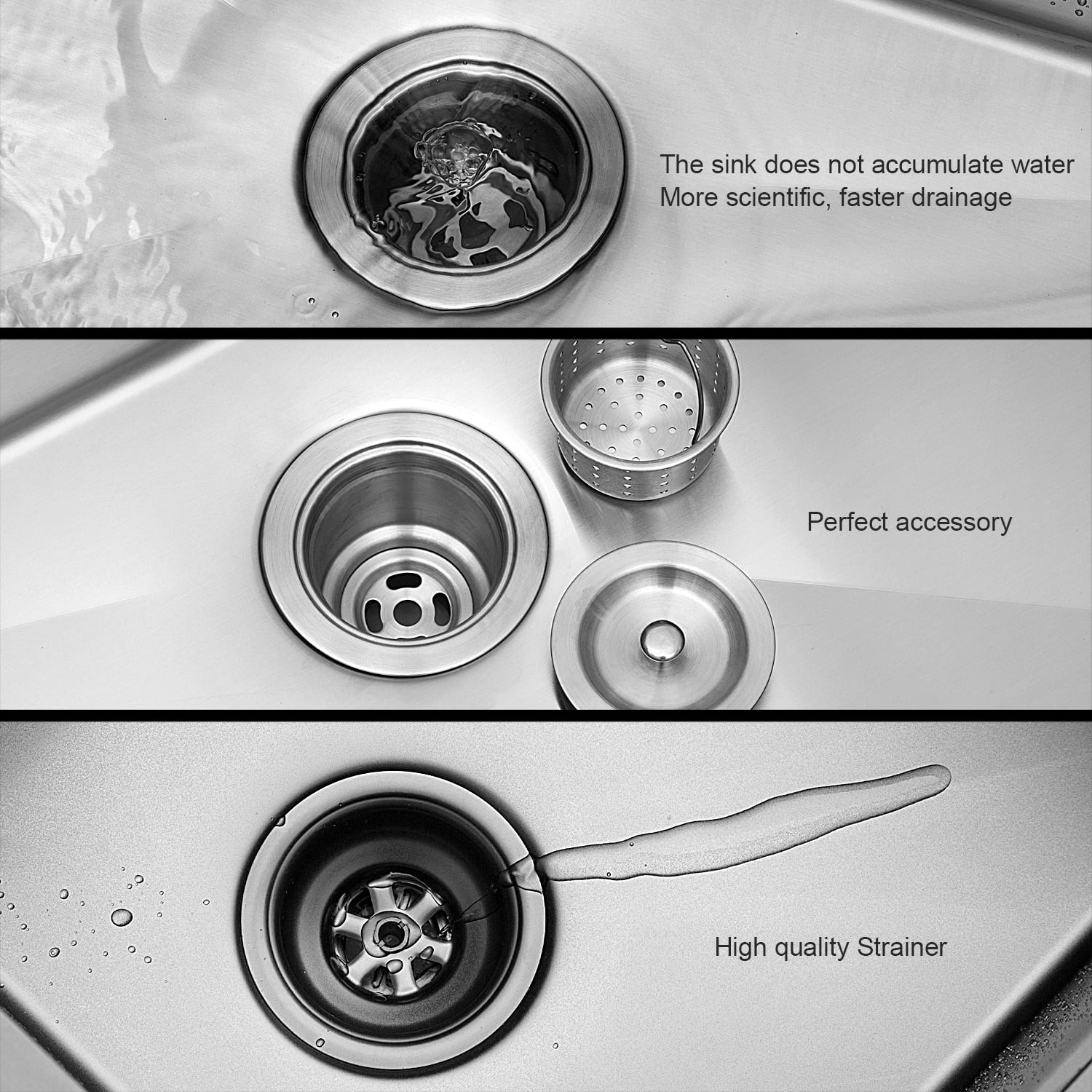 28 Inch Undermount Sink - 28" x 18" x 9" Undermount Stainless Steel Kitchen Sink 16 Gauge 9 Inch Deep Single Bowl Kitchen Sink Basin, Includes Drain Assembly (No Additional Accessories)