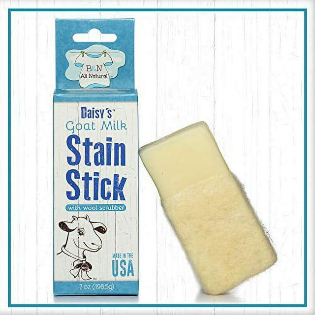 B&N All Natural Daisy's Goat Milk Laundry Stain Remover Stick, 2.9 Ounce, White