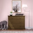 thumbnail image 3 of Child Craft Universal 42" 3-Drawer Dresser for Nursery or Bedroom, Anti-Tip Kit, Cocoa Bean Brown, 3 of 8