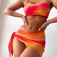 thumbnail image 4 of Sonducket Conjunto de playa Sexy para mujer, colores vibrantes y varios estilos, tamaño disponible, conjunto de tres piezas, SexyChic Traje de baño Azul oscuro, 4 of 6