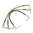 thumbnail image 3 of Cables de conexión para guitarra, Cable trenzado de nailon y Metal de bajo ruido para efectos de instrumentos, 3 uds., 3 of 12