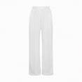 thumbnail image 5 of TOWED22 Girls Sweatpants Front Seam Drawstring High Waist Wide Leg Sweat Pants Baggy Causal Kids High Waisted(White,7-8 Y), 5 of 5