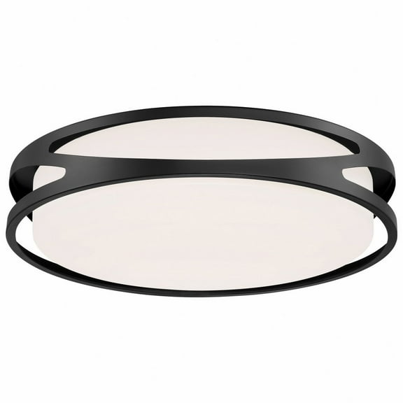 Access Lighting 49991LEDD-BL-ACR 18 in. 1 Light Lucia LED Flush Mount, Black