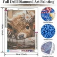thumbnail image 2 of JASGARDE Cow Diamond Art Kits for Adults, Highland Cow Diamond Painting Kits Beginners, DIY 5D Diamond Painting with Round Gem Art Kits for Gift Home Wall Decor 12x16 Inch, 2 of 5