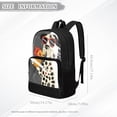 thumbnail image 7 of ZIATUBLES Clear Backpack, Heavy Duty Fabric & PVC Transparent Bookbag with Cool Dalmatian Tropical Drink Print, Large Capacity See Through Backpack for School College Work Travel Security, 7 of 7