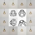 thumbnail image 7 of KAYYELAMP  3-Pack Hanging Light E26 Connection Black Metal Hollow Shade Retro Pendant Lamp Replacement Downlight for Kitchen Island Dining Table Stairs(No Bulb), 7 of 7