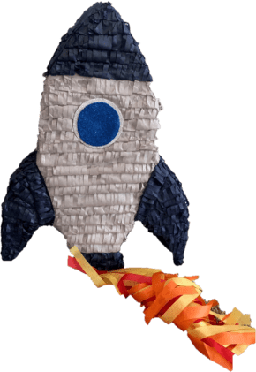 La La Rocket with Flame Streamers