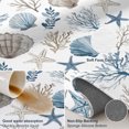 Round Rug 4ft, Coastal Seashells Low Pile Washable Rugs for Kitchen ...