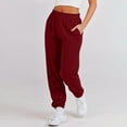 thumbnail image 3 of BLVB Womens Cinch Bottom Sweatpants High Waist Sporty Gym Athletic Jogger Pants Casual Baggy Lounge Trousers with Pockets, 3 of 8