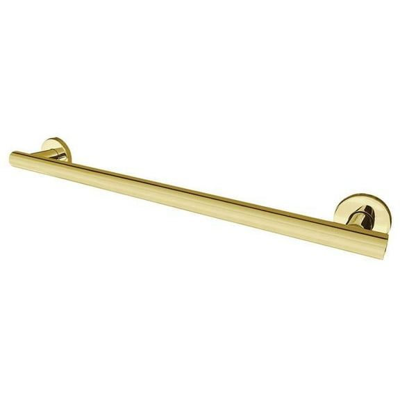 32 in. Berwyn Grab Bar with 1.25 in. O.D, Polished Brass
