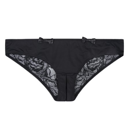 

Verano Women s Breathable Lace Soft Cute Thong Panties Underwear (S Black)