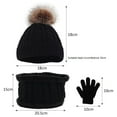 thumbnail image 2 of Tignapoo Winter Ready Kids' Three-Piece Set: Cozy Hat, Scarf, and Gloves for Babies - Available in Various Colors Including Grey, Soft Plush Material for Ultimate Warmth, 2 of 6