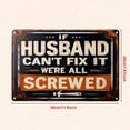 thumbnail image 3 of Rewenti Metal Sign If Can'T We'Re All Screwedtext Art Poster Home Wall Decor, 3 of 6