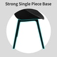 thumbnail image 6 of 2xhome Set of 2 Modern Perforated Egg-Shaped Dining Accent Chairs, Breathable Polka Dot Bowl Pod Pattern for Indoor or Outdoor Use, Black, 6 of 14