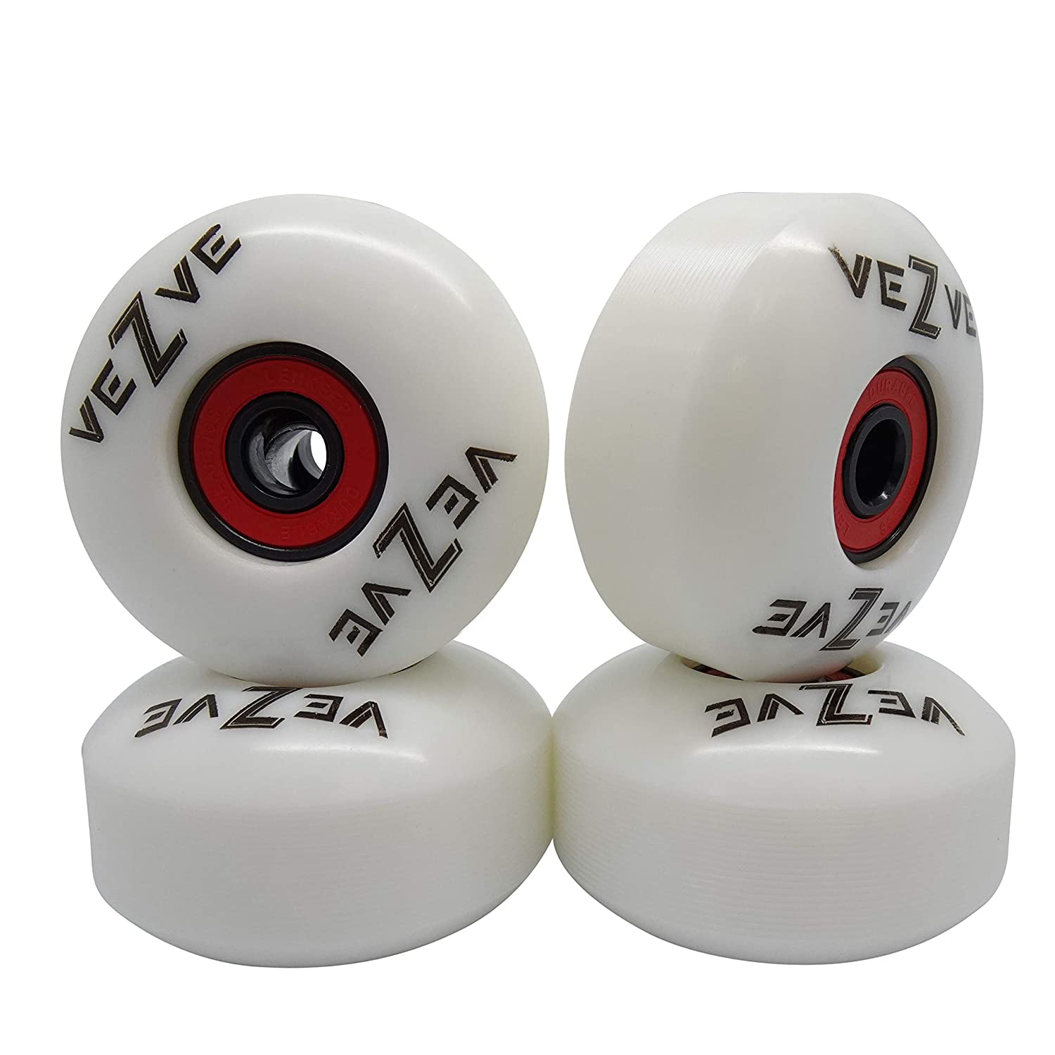 4pcs 52mm Skateboard Wheels 95A Skating Wheels & 8pcs ABEC-9 Skateboard Bearings