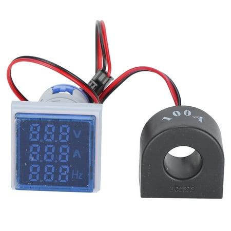 

Current Signal Indicator Universal 3Display Square Lamp Light 60~500V AC AD1622VAHBlue