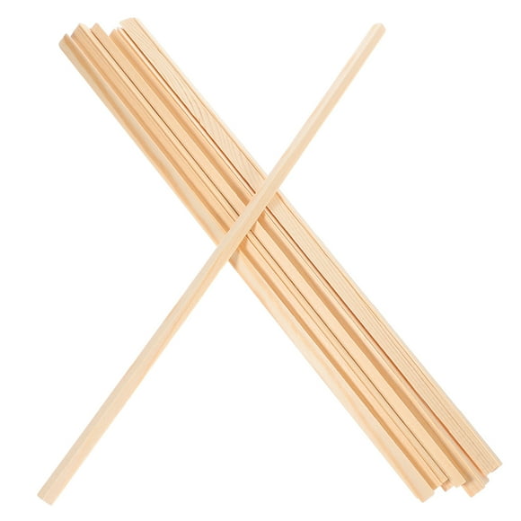 KAKOWELY 12pcs Window Decorative Trim Wooden Molding Trim Window Screen Molding Strip Decors 6mm,11.81X"X0.24"X0.24"