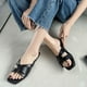 thumbnail image 4 of Amzcrzy Zapatos de mujer,Zapatos de mujer,Zapatillas de mujer, Sandalias cuadradas de tacón plano para mujer, zapatillas de una sola línea, zapatos transpirables Sandalias Mujer Zapatillas De Casa, 4 of 7