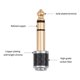 thumbnail image 2 of Adaptador de audio mini con conector jack macho de 6,35 mm a conector hembra de 3,5 mm, conector para auriculares y micrófono, cable auxiliar., 2 of 8