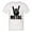 White, variant on PleaseMeTeesâ„¢ Mens Metal Hand Rock Music Fingers Devil Horns HQ Tee