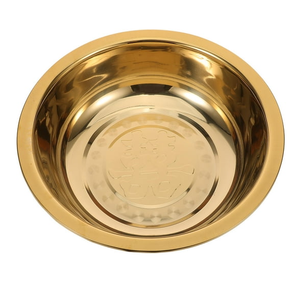 SOPOTUTU Bathroom Washing Basin Stainless Steel Golden 1Pcs 14.2X14.2X4.7In