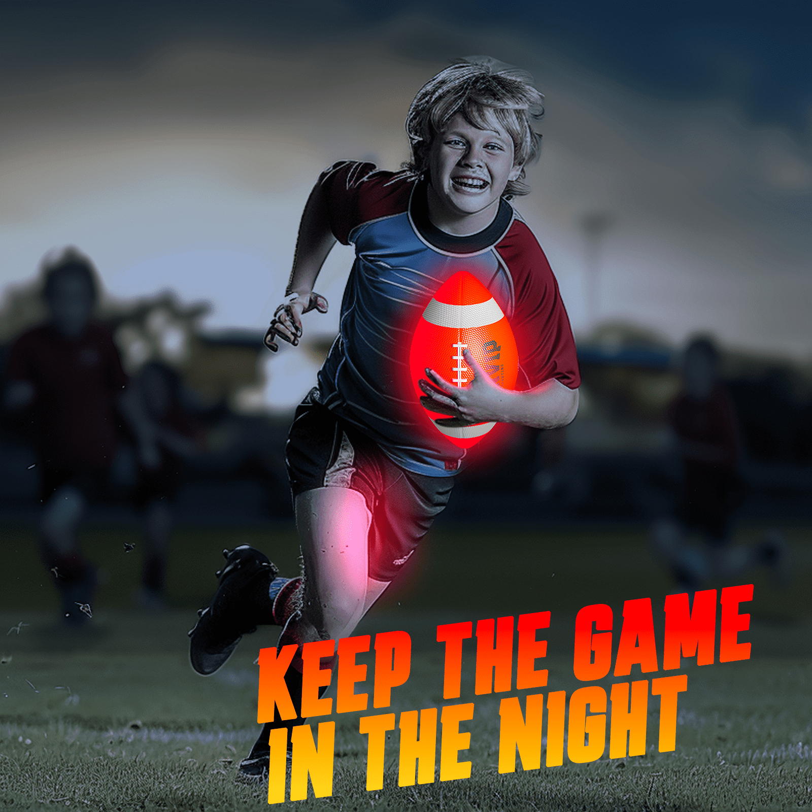 Carsky Light Up Football Size-6, Glow in the Dark Football, Outdoor Toys for Boys 8-15+ Years Old, Birthday Gift for Kids Adults Ages 8 9 10 11 12 13 14 15+