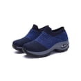 thumbnail image 1 of Women's Air Cushion Shock Absorption Knitted Tying Lazy Dance Shoes, Sports & Casual, 1 of 3