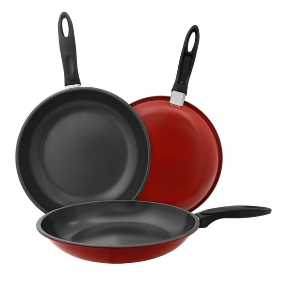 Juego de 3 Sartenes Regina Plus Acero Carbonizado 20, 24,28 cm Aquila Regina Plus