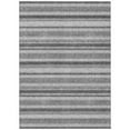thumbnail image 2 of Addison Rugs Chantille Indoor/Outdoor Transitional Stripes Silver Washable Rectangle Rug, 2'6" x 3'10", 2 of 6