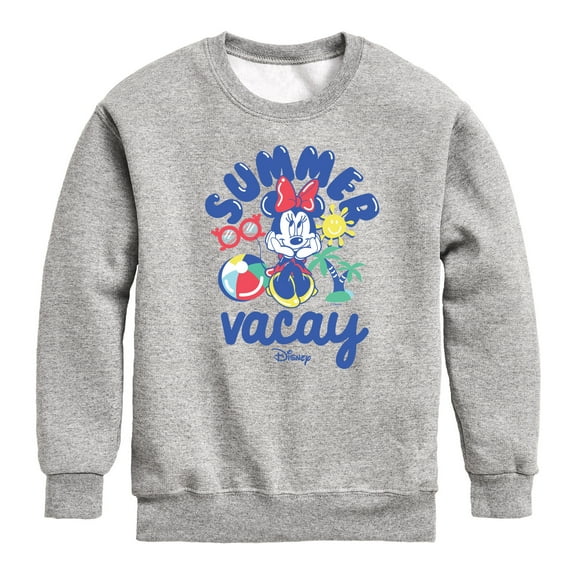 Mickey & Friends - Summer Vacay - Toddler And Youth Crewneck Fleece Sweatshirt