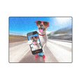 thumbnail image 3 of RYLABLUE Couverture Jetée pour Chien Jack Russell Terrier Lit Canapé 58x80 Pouces, 3 of 3