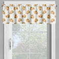 thumbnail image 4 of Ambesonne Peach Valance & Curtain, Freshly Picked Drupes, 55"x45", Pale Orange Green, 4 of 6