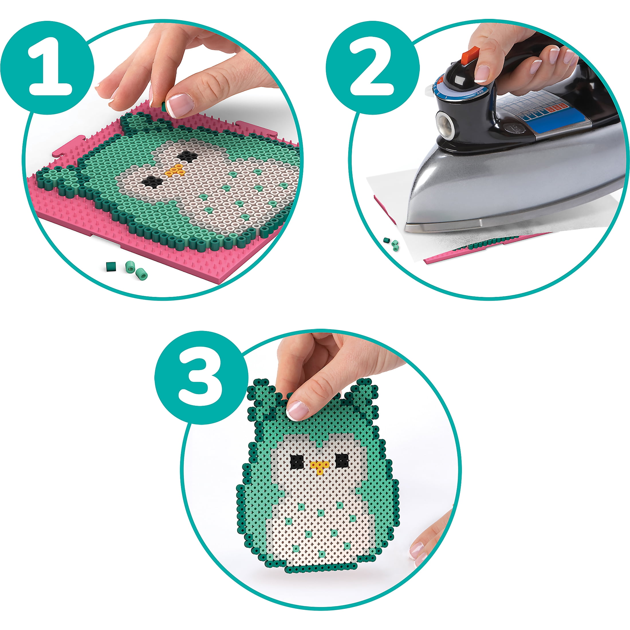 Perler Squishmallows Fused Bead Activity Kit with 3 Summer Projects, 2003 Pieces, Ages 6 and up