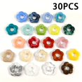 thumbnail image 4 of 30/40/50pcs Random Color Acrylic Water Ink Halo Dyeing Five-petal Flower Hollow Beaded Accessories, Suitable For Diy Jewelry Making, Necklace Bracelet Earrings Headdress Jewelry Material Beaded, 4 of 9