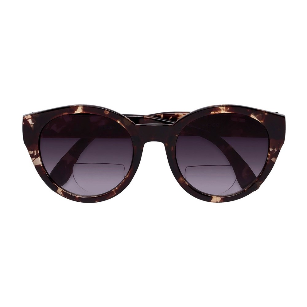 Womens Round Cat Eye Bifocal Sunglasses - 2 Pair Included with Soft Carrying Cases - image 4 of 5