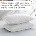 thumbnail image 6 of Southshore Fine Linens Oversized Quilt Bedding Set lightweight, prewash fabric soft coverlet bedspread 3-Piece, matching shams (108 in wide x 98 in long), Chevron White, King / California King, 6 of 9