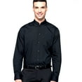 thumbnail image 3 of Kariban Mens Long Sleeve Mandarin Collar Shirt, 3 of 4