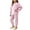 Purple, variant on Cethrio Girls Thermal Sets, 2 Piece Casual Long Sleeve Fleece-lined Kids Pajama Sets Pink Size 10