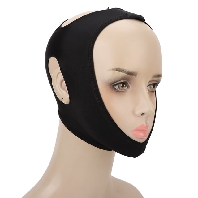 V Line Shaping Face Belt,Slimming Face Strap Black Double Chin Reducer V Line Belt Class Leading Features