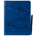 thumbnail image 6 of iPad 4 3 2 Case, Allytech Embossed with Butterfly Series AUTO WAKE/SLEEP Folio Stand Wallet Case with Cards/Cash Holder for iPad 9.7" iPad 2nd, 3rd, 4th Generation Tablet, Blue, 6 of 7