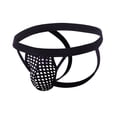 thumbnail image 2 of USNSM Men's Jockstrap Mesh Underwear Fashion Thongs Fishnet Wide Belt Athletic Supporter Sport Jockstrap Underwear Black L, 2 of 3
