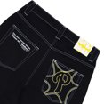 thumbnail image 2 of 2023 nuevos jeans holgados casuales de pierna ancha bordados para hombre, jeans estampados de hip-hop retro de calle, jeans negros de cintura alta Y2k, 2 of 4