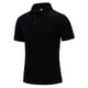 thumbnail image 3 of pstuiky Camisa de manga corta para hombre, Camiseta informal de manga corta con cuello de solapa y botones lisos para hombre camisas casuales para hombre l, 3 of 8