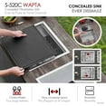 thumbnail image 3 of Stylish 20" Dura-Tek Stainless Steel Dual Mount Concealed Single Bowl Workstation Sink with 3 accs S-520C, 3 of 11
