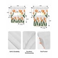 thumbnail image 5 of Orange Tulip Swag Curtains for Living Room/Bedroom Windows, Watercolor Retro Elegant Botanical Kitchen Curtains and Valances Set 36 Inch Length, Light Filtering Swags Valance Curtain Panels, 5 of 5