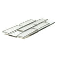thumbnail image 3 of The Tile Life Athena White/ Silver Glossy Glass Brick Mosaic Wall Tile, 12 x 12 in, 1-Piece, 3 of 8