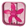 Holmes HABF20 20 Inch 3 Speed Durable Air Circulator Metal Box Fan - Pink