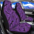 thumbnail image 2 of Binienty Purple Bat Car Seat Covers Front Seats Only Halloween Spider Web Car Seat Covers Set Breathable Anti-Slip Bucket Cushion Cover Universal for Truck SUV Van, Easy to Install, 2 of 8