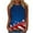 N-Multicolor, variant on Red White and Blue Tank Top Red White and Blue Tank Tops Fourth of July Tank Women Patriotic Top Women Women's Casual Independence Day Sleeveless Round Neck Tops